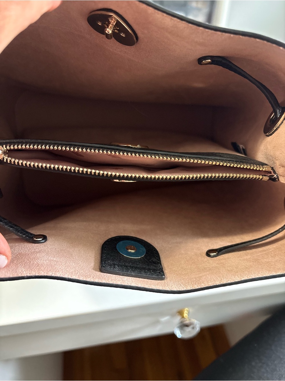 kate spade Black Pebbled Leather Shoulder Bucket Bag - Picture 5 of 7